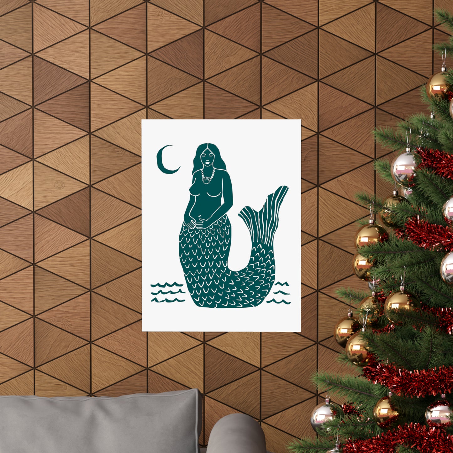 Empowered Mermaid Poster (green)