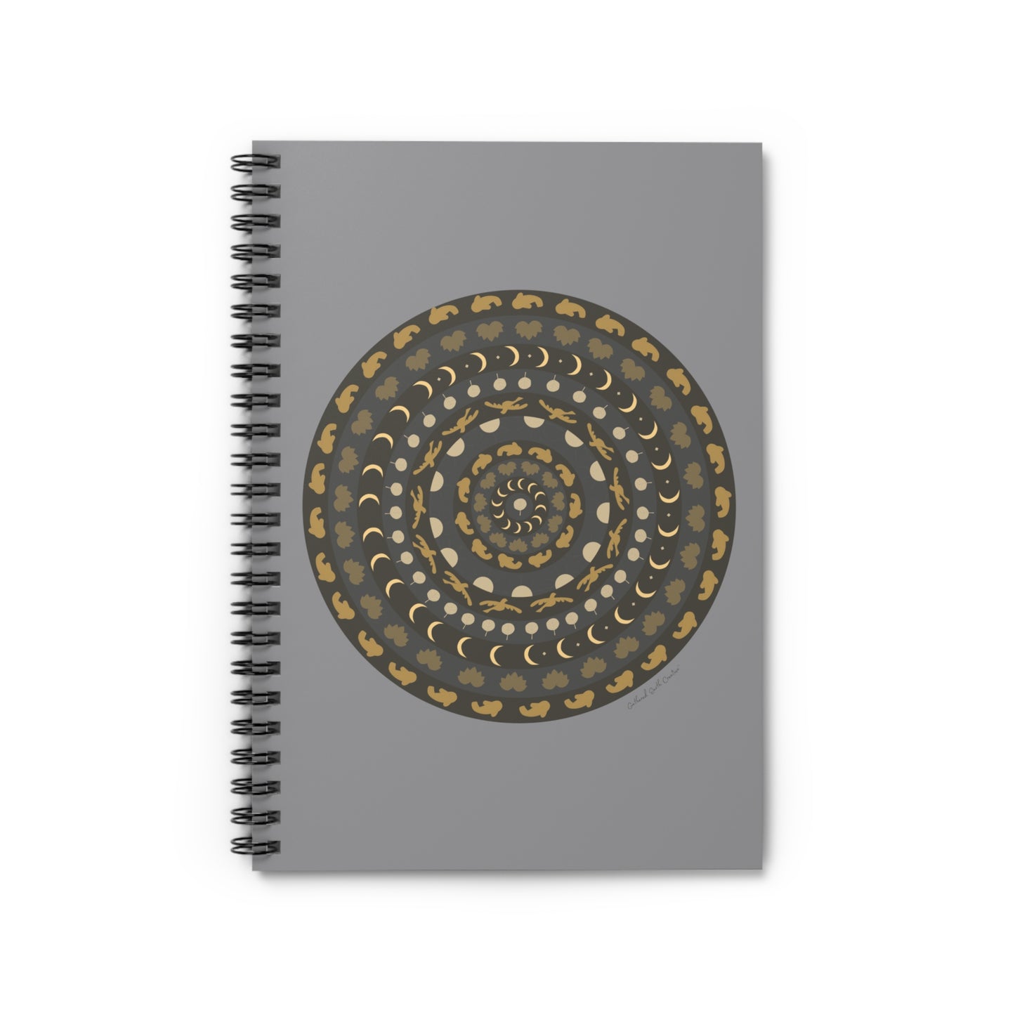 Earth's Harmony Mandala, Spiral Notebook - Ruled Line