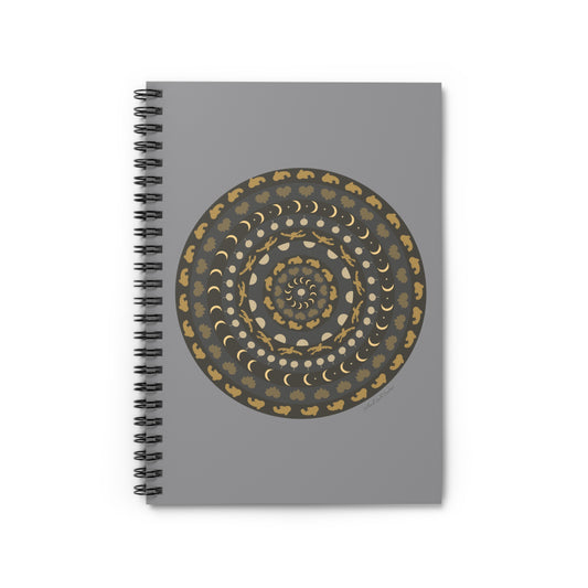 Earth's Harmony Mandala, Spiral Notebook - Ruled Line