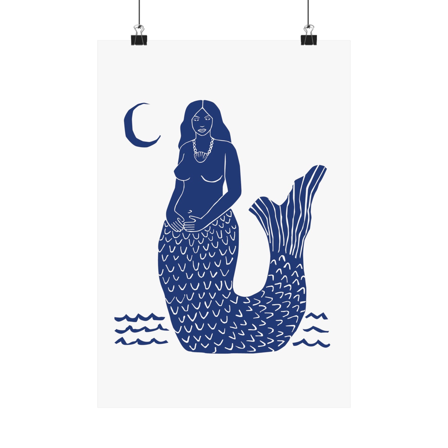 Empowered Mermaid Poster (blue)