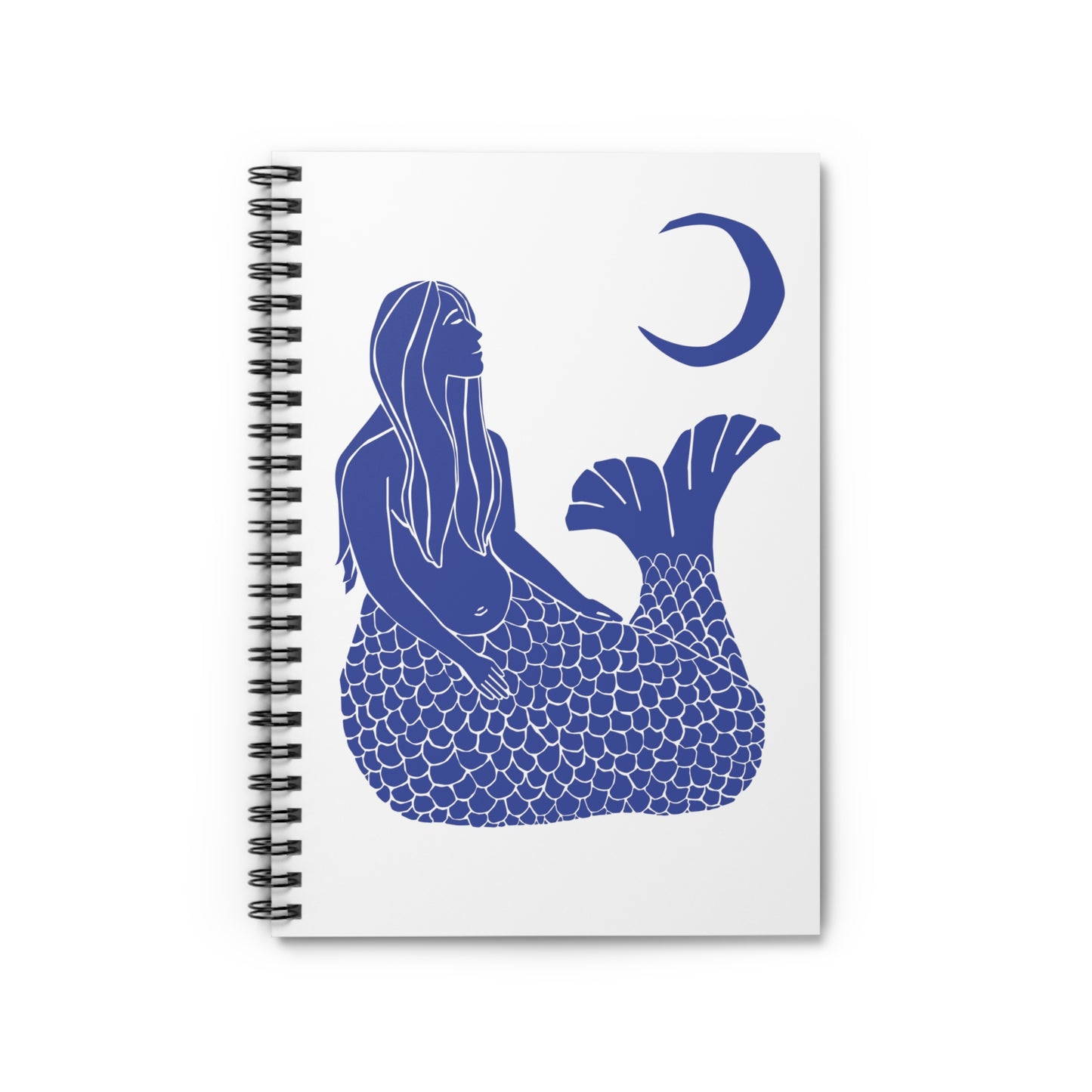 Contemplating Mermaid, Spiral Notebook - Ruled Line