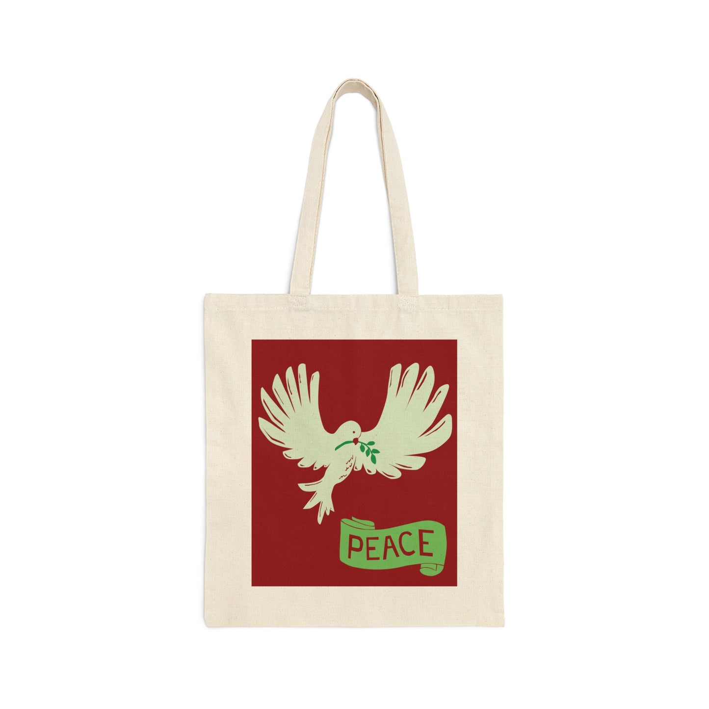 A Holiday Canvas Bag - Peace Dove