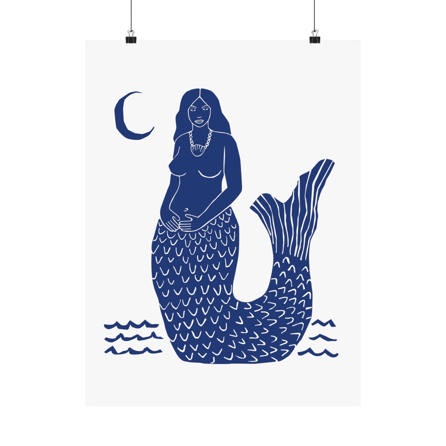 Empowered Mermaid Poster (blue)