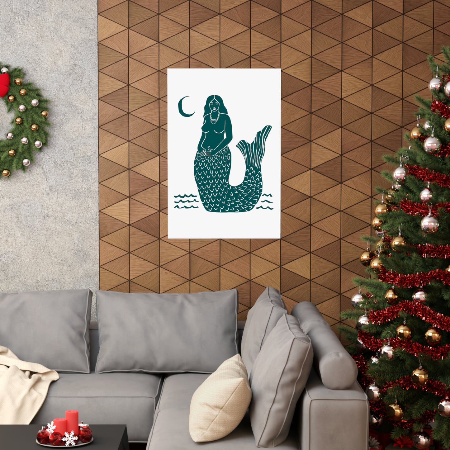 Empowered Mermaid Poster (green)