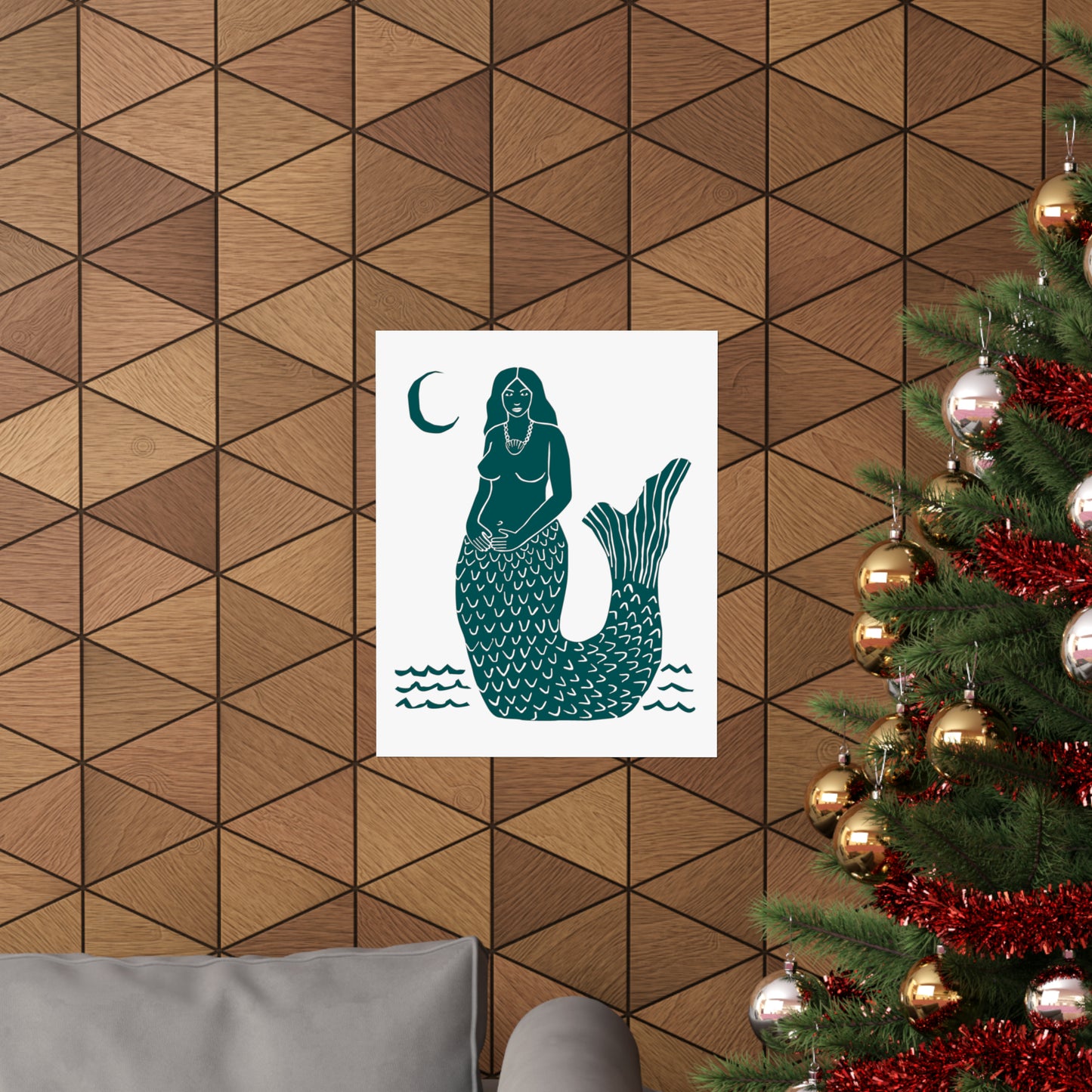 Empowered Mermaid Poster (green)